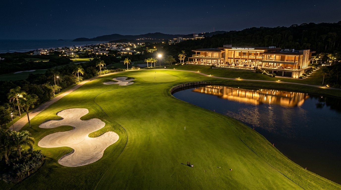 Primeiro campo de golfe iluminado da América Latina no All Resort Porto Belo